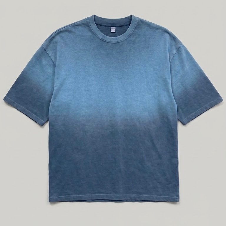 Deep Dye Oversized T-Shirt - Ocean Blue
